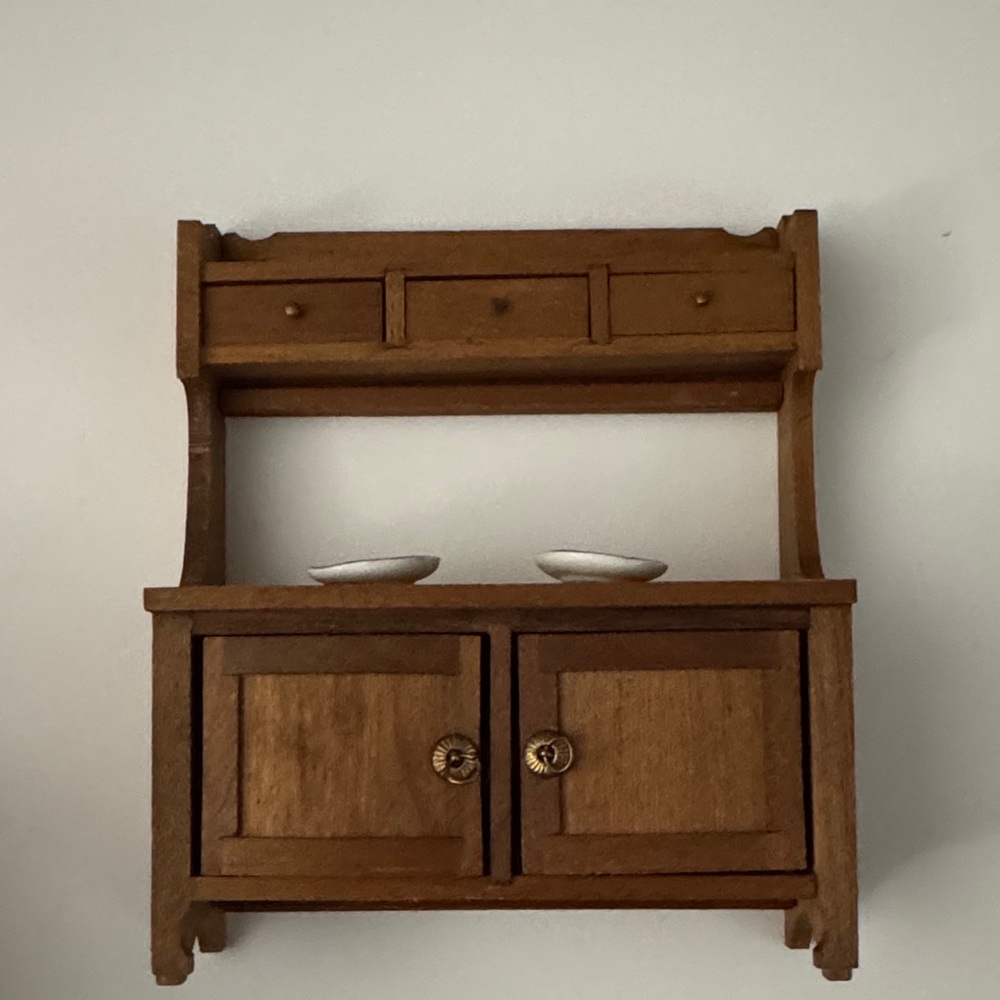 Reeves line 1972 dollhouse buffet cabinet